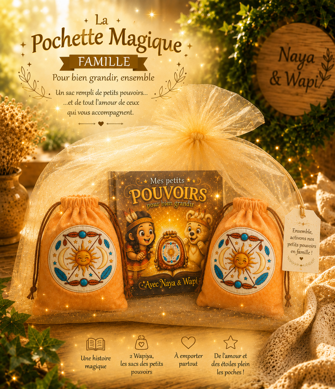 Pochette magique édition famille "J'active mes petits pouvoirs"