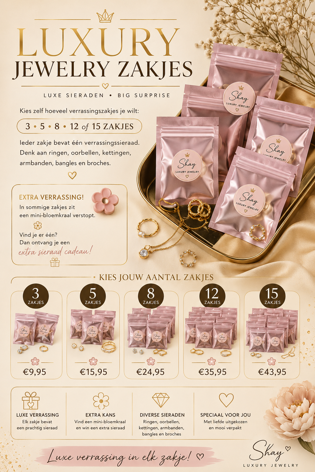 Mystery Sieraden zakjes