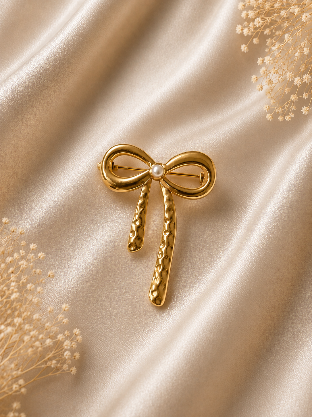 Elegant Bow Broche