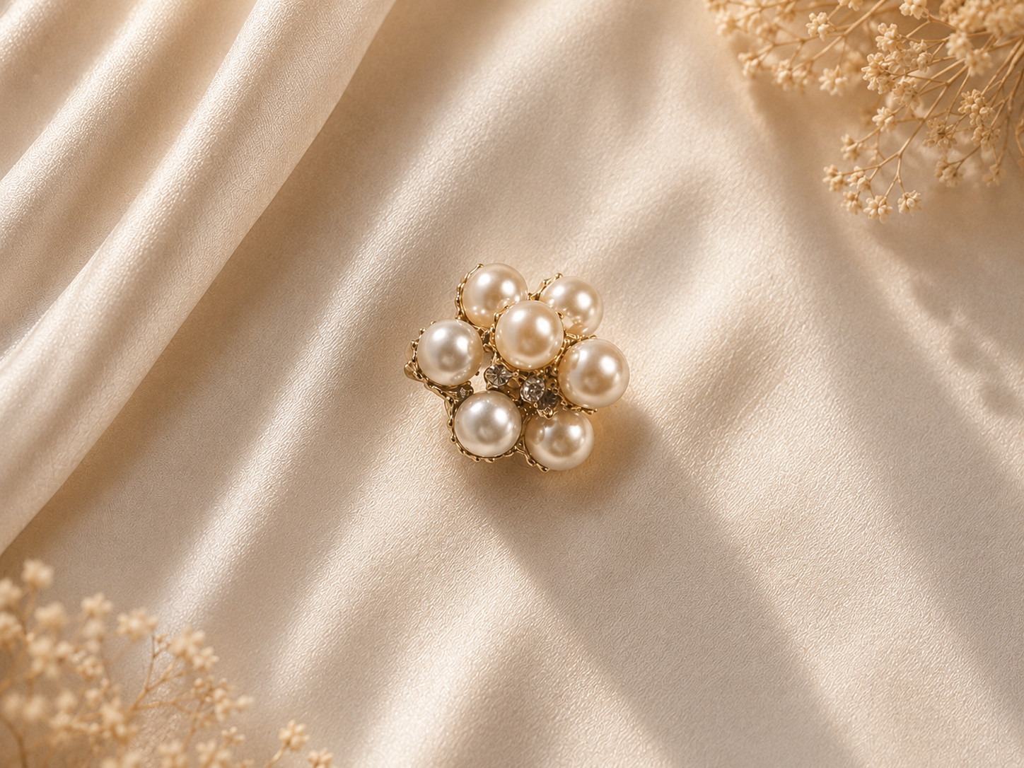 Pearl Blossom Broche