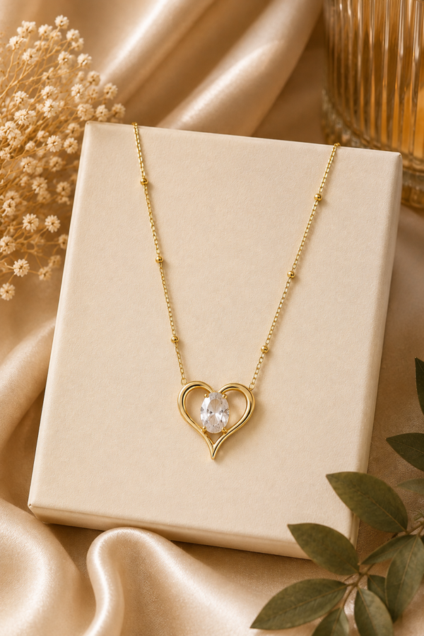 Promise Heart ketting Wit