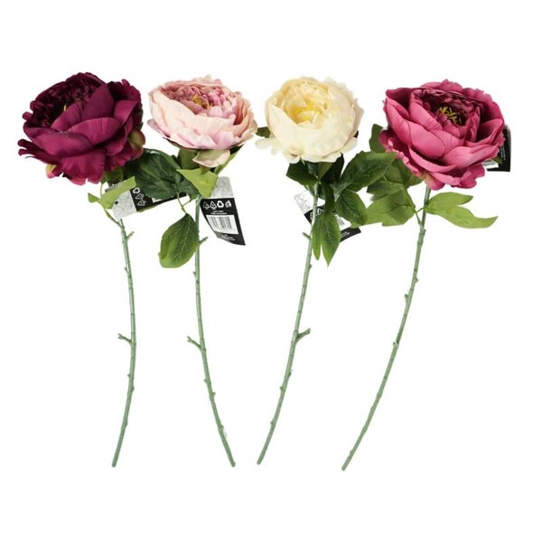 Kunstbloem Pioenroos