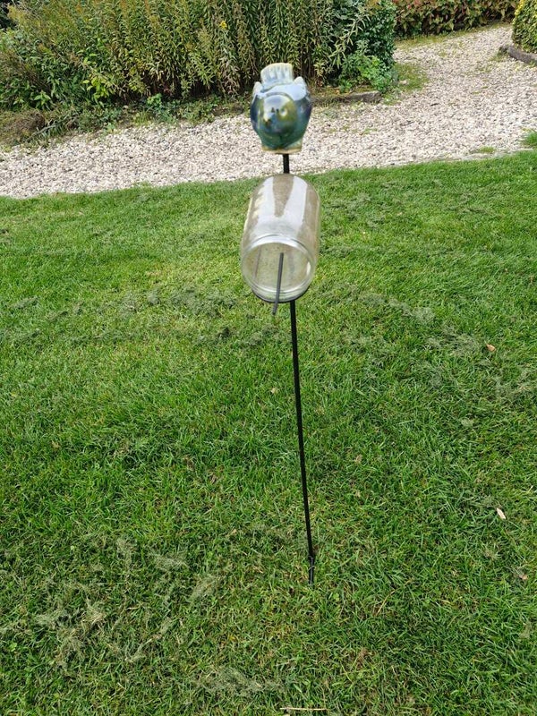 Pindakaaspot houder met 1 vogeltje