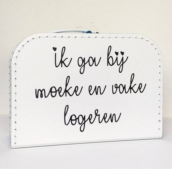 Koffer wit - Ik ga bij... logeren