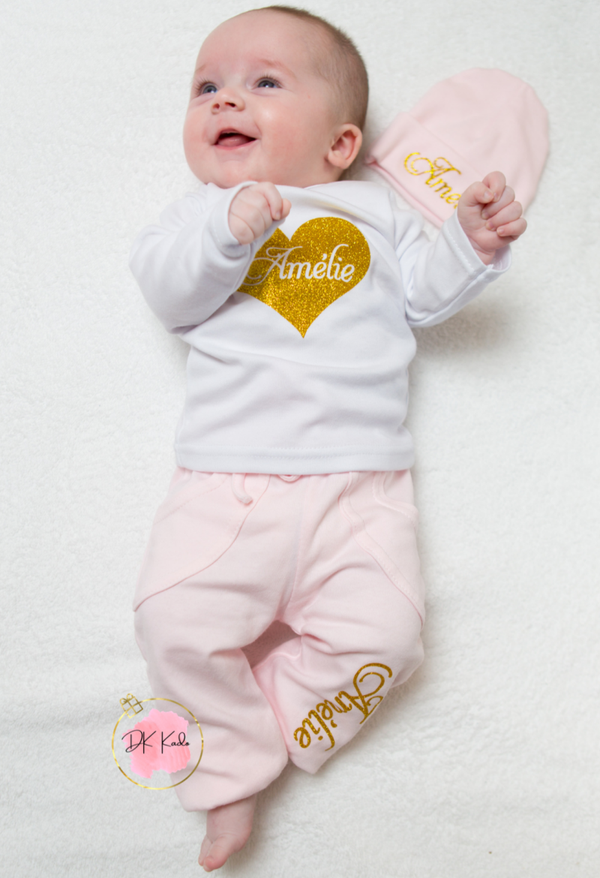 2-delig setje met eventueel bijpassend mutsje