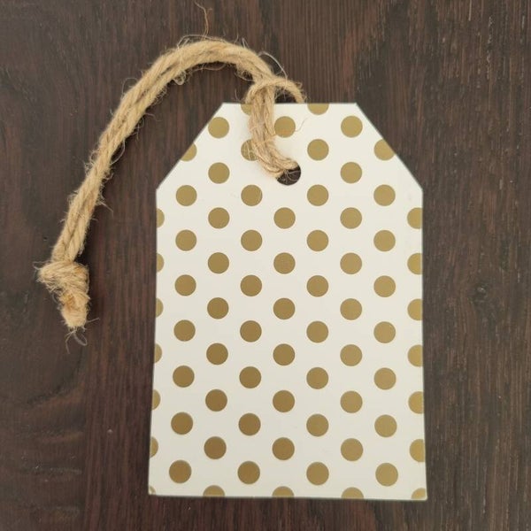 pakket - Label - stippen goud
