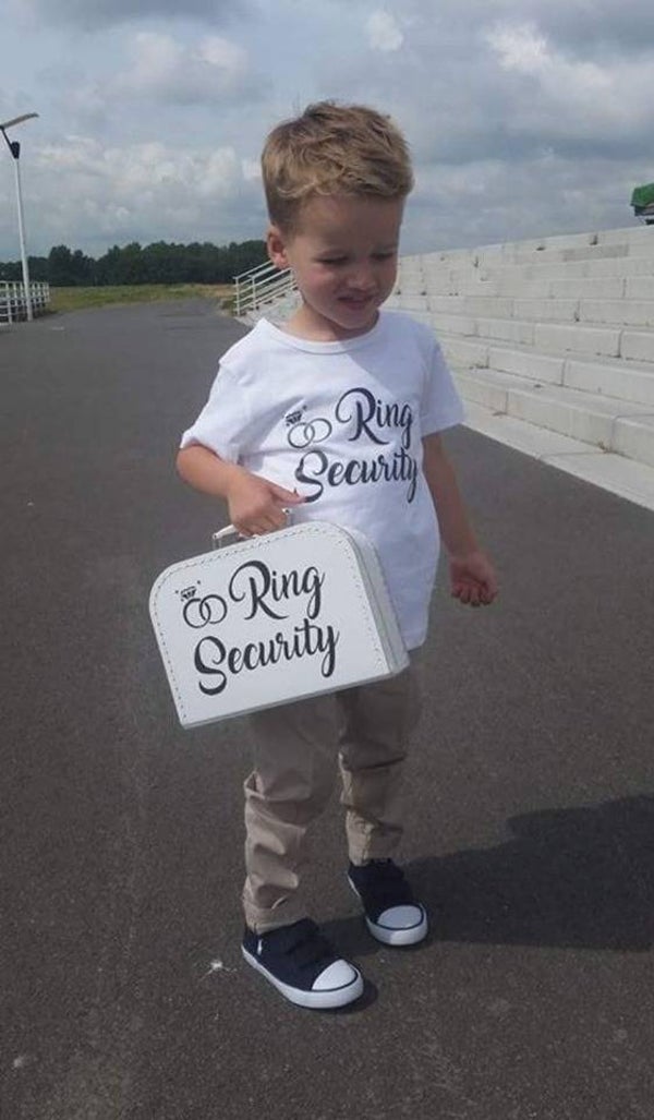 Koffer wit - ring security