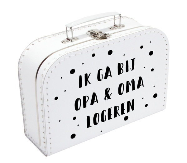 Koffer wit - Ik ga bij oma en opa logeren