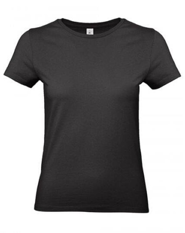 B&C T-Shirt Dames - Zwart