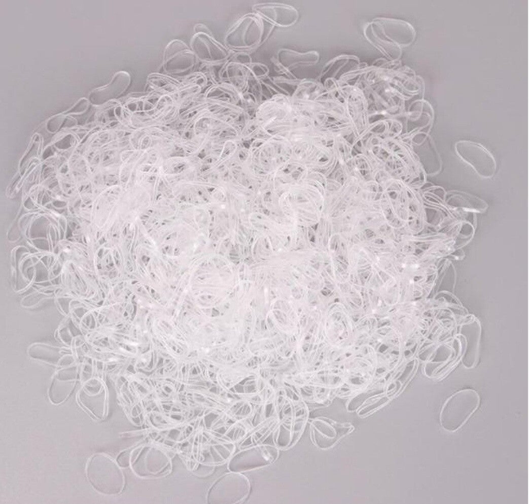 kleine elastiekjes - rubber transparant