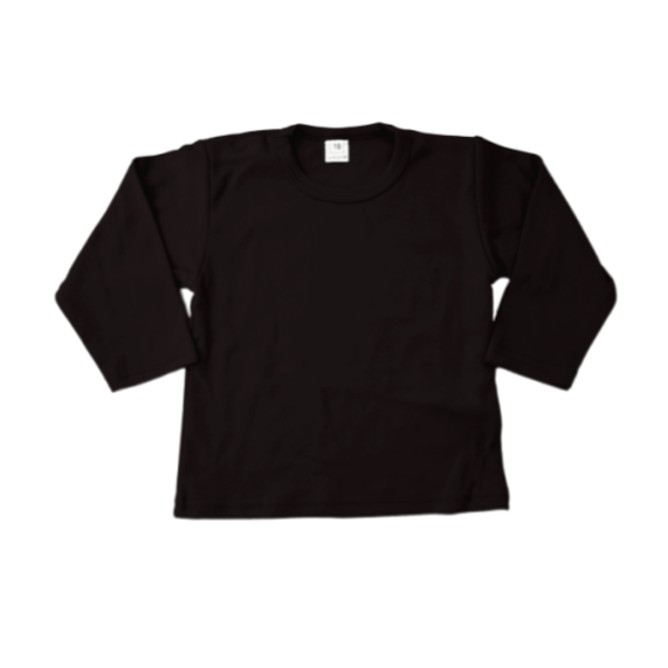 Lange Mouw T-shirt - Zwart