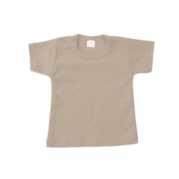 Korte Mouw T-shirt - Sand