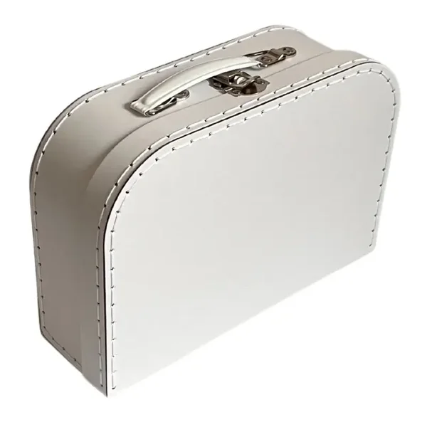 Kinderkoffertje wit 25 cm