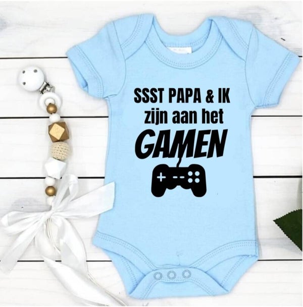 Romper | Ssssst papa en ik zijn aan het gamen