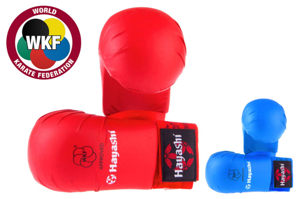 Hayashi WKF karatehandschoenen rood of blauw