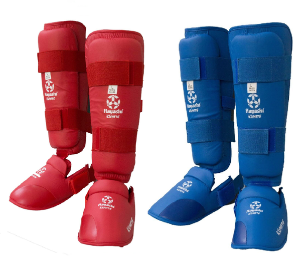 Hayashi (niet WKF) Voetscheenbeschermers Rood of Blauw