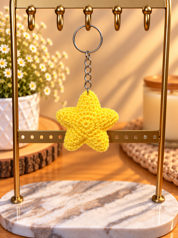 Porte-clés Étoile au crochet