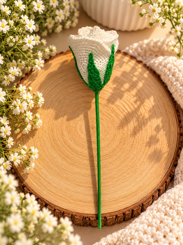 Rose éternelle au crochet