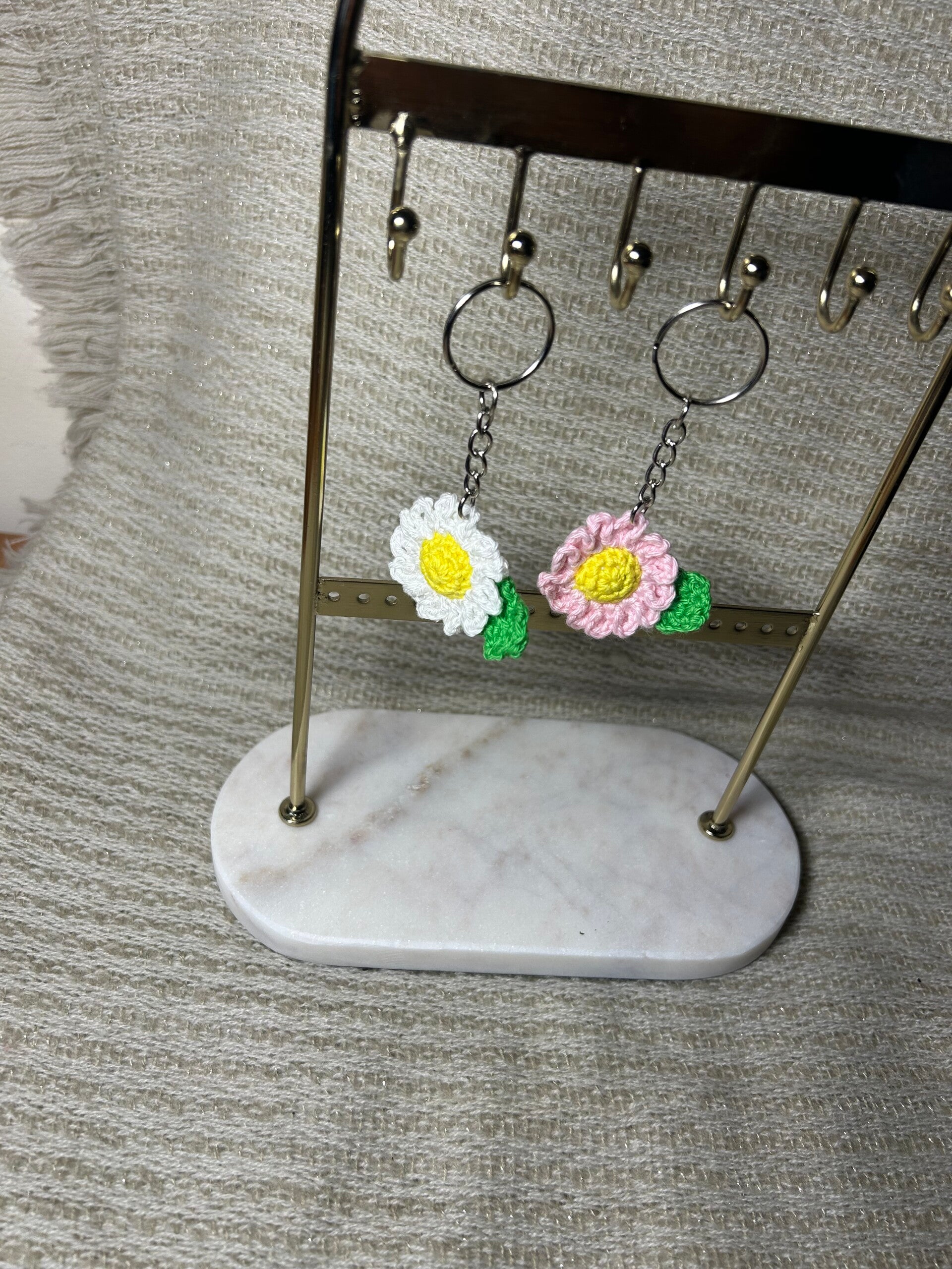 Porte cle marguerite