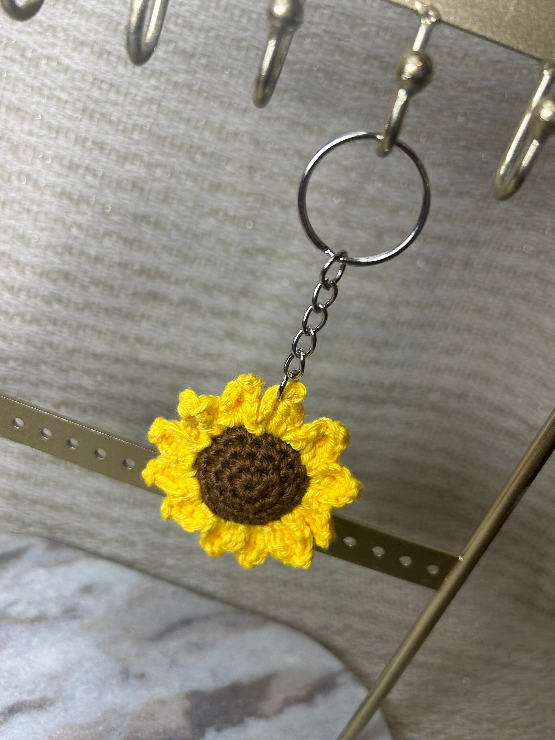 Porte clé tournesol