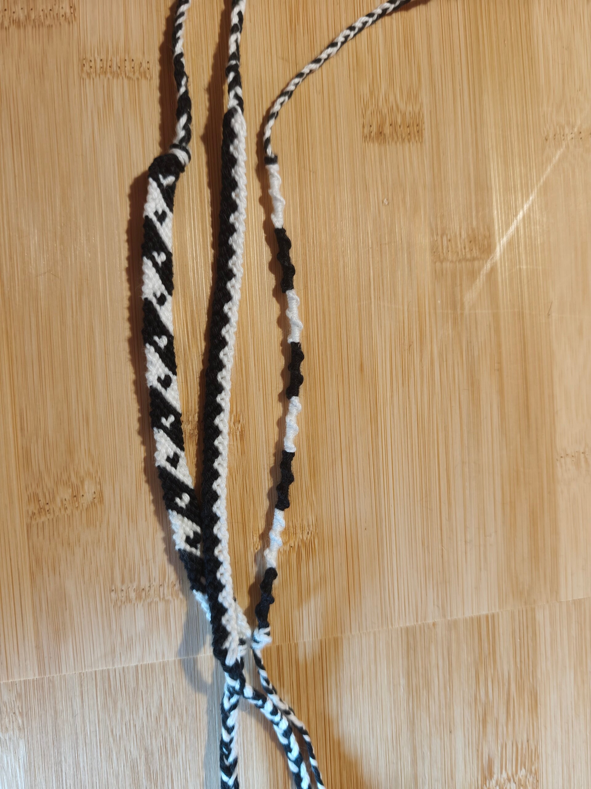 Bracelet brésilien noir et blanc