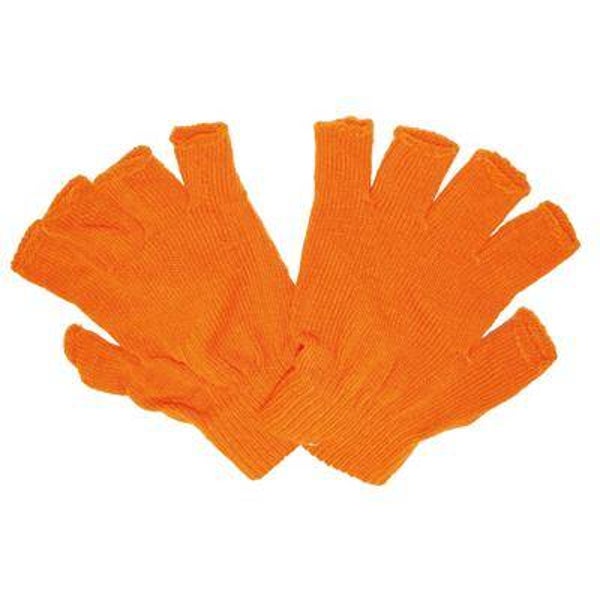 Vingerloze handschoenen oranje
