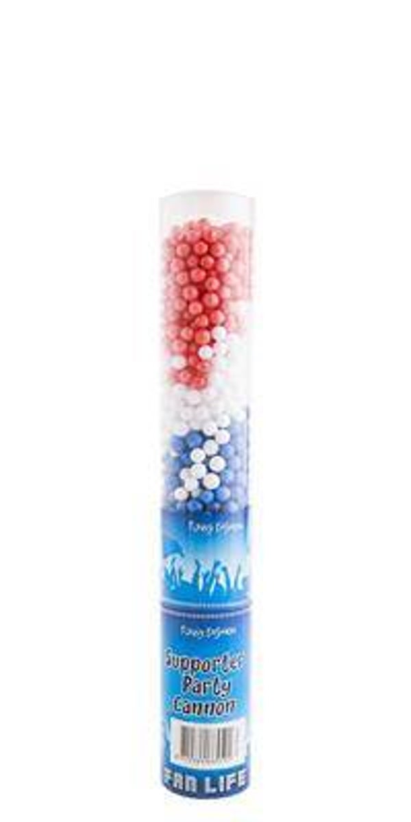 Schietballen van schuim in rood, wit en blauw, 30 cm