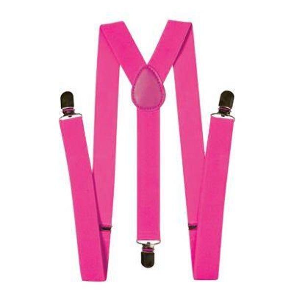 Bretels fluo roze