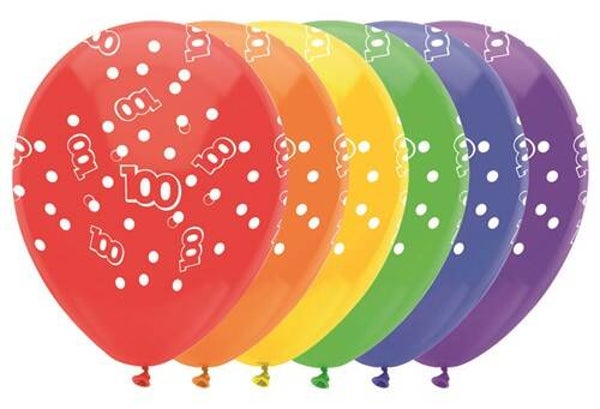 Leeftijdballon ' 100 ' || 30cm