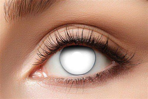 Blind white visible maandlenzen