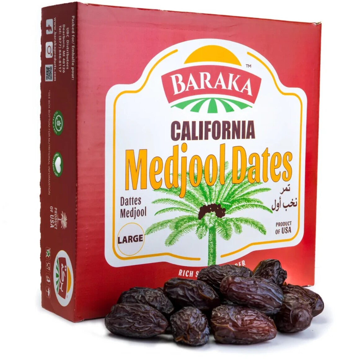 Baraka- Medjool Dates -4lb - تمر المجهول