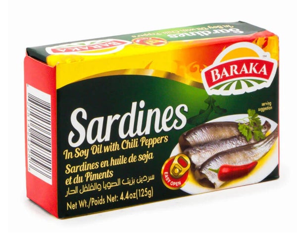 Baraka- Sardines in Soy Oil with Chili Peppers