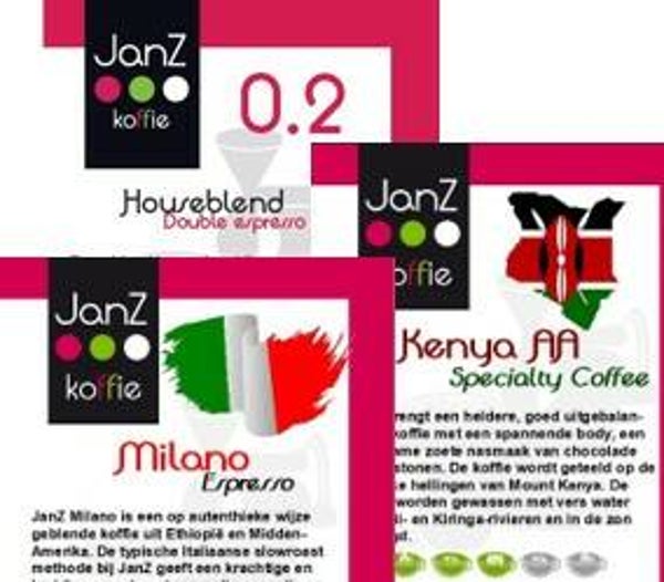 JanZ Koffie Proefpakket