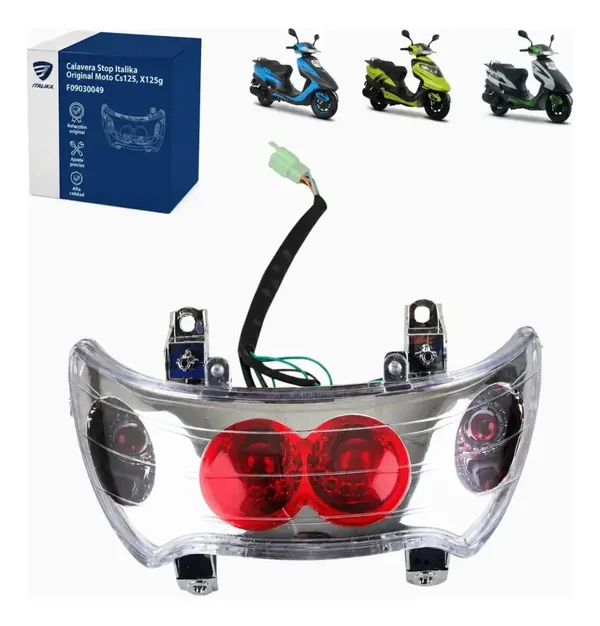 Calavera Stop Italika Original Moto Cs125, X125g