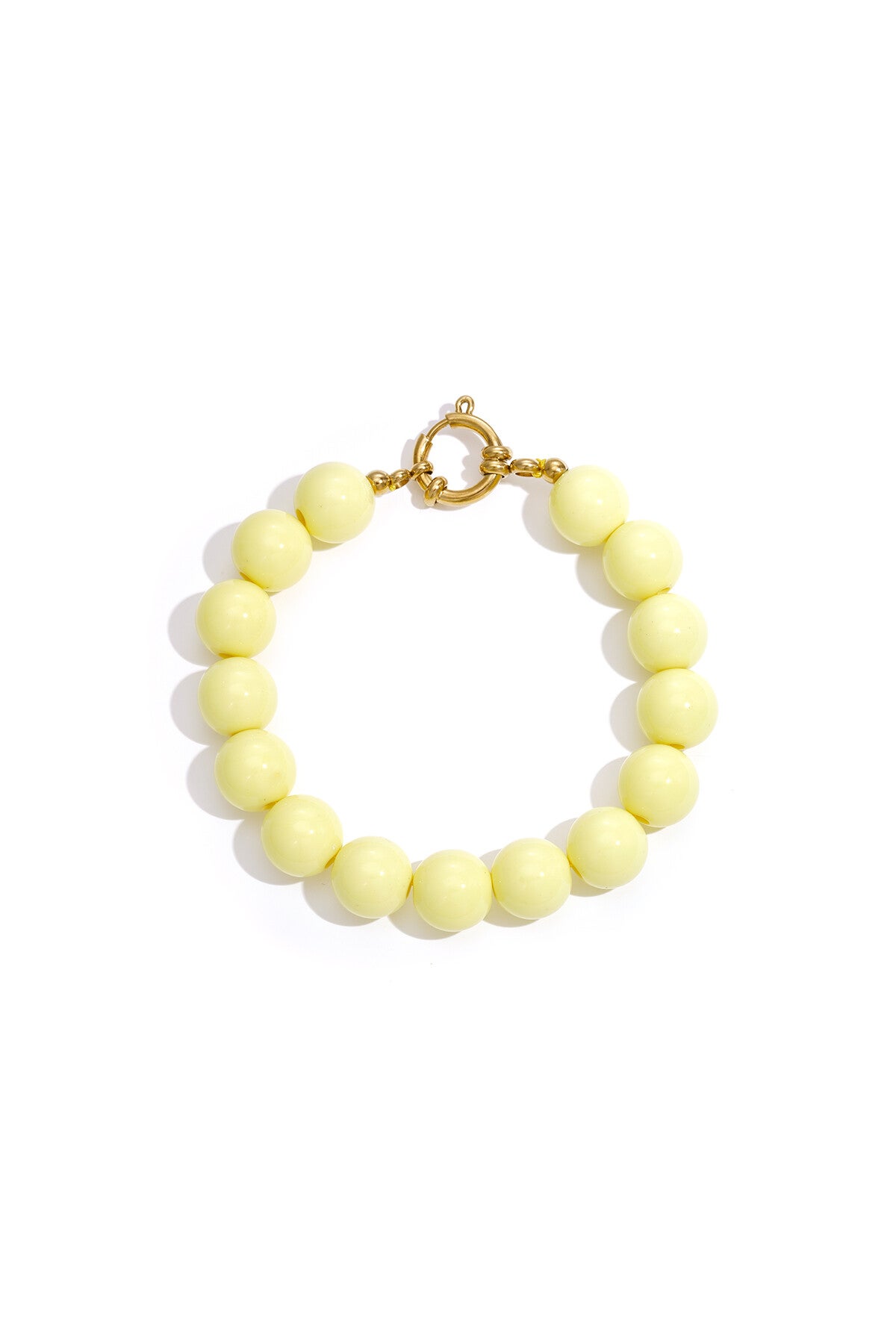 bubbel armband geel