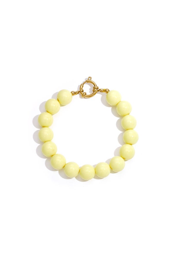bubbel armband geel