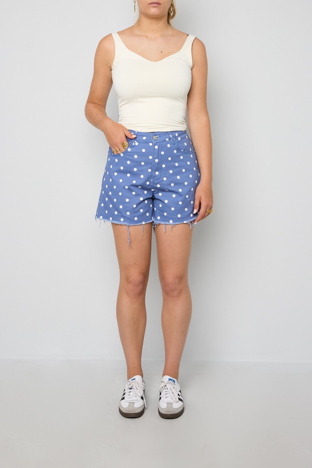 polkadot kortebroek