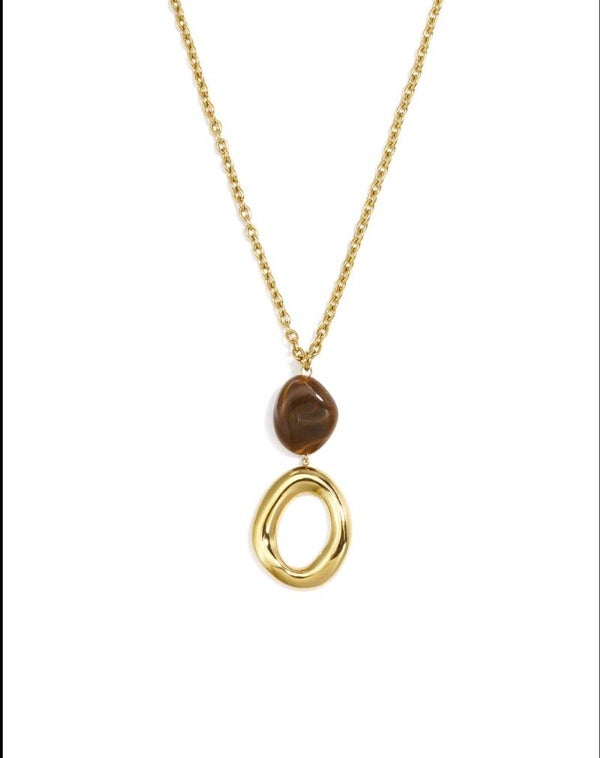 Rosa circel ketting
