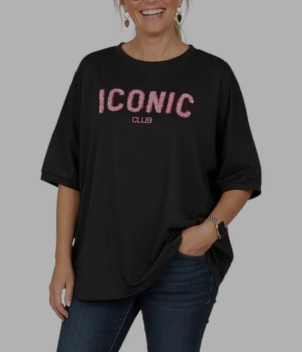 iconic shirt zwart
