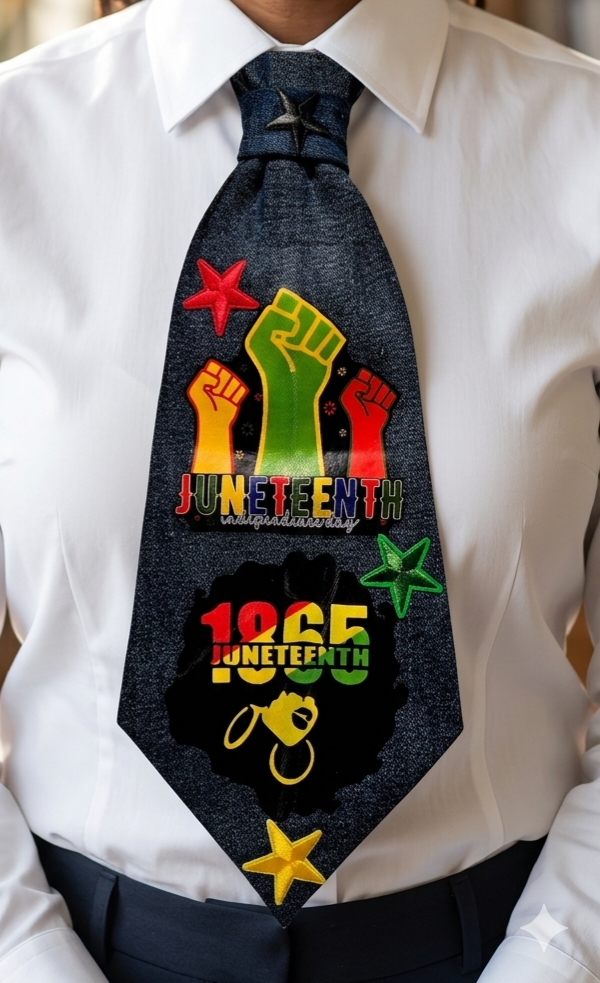 The Juneteenth Heritage Collection | Upcycled Denim Ties