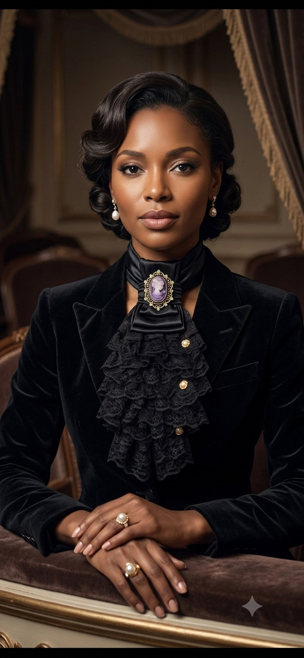 The Vintage Elegance Cameo Tie