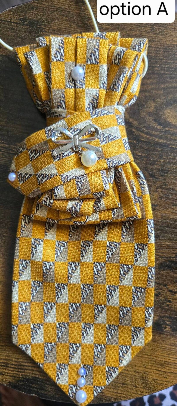 Upcycled Artisan Statement Necktie Collection