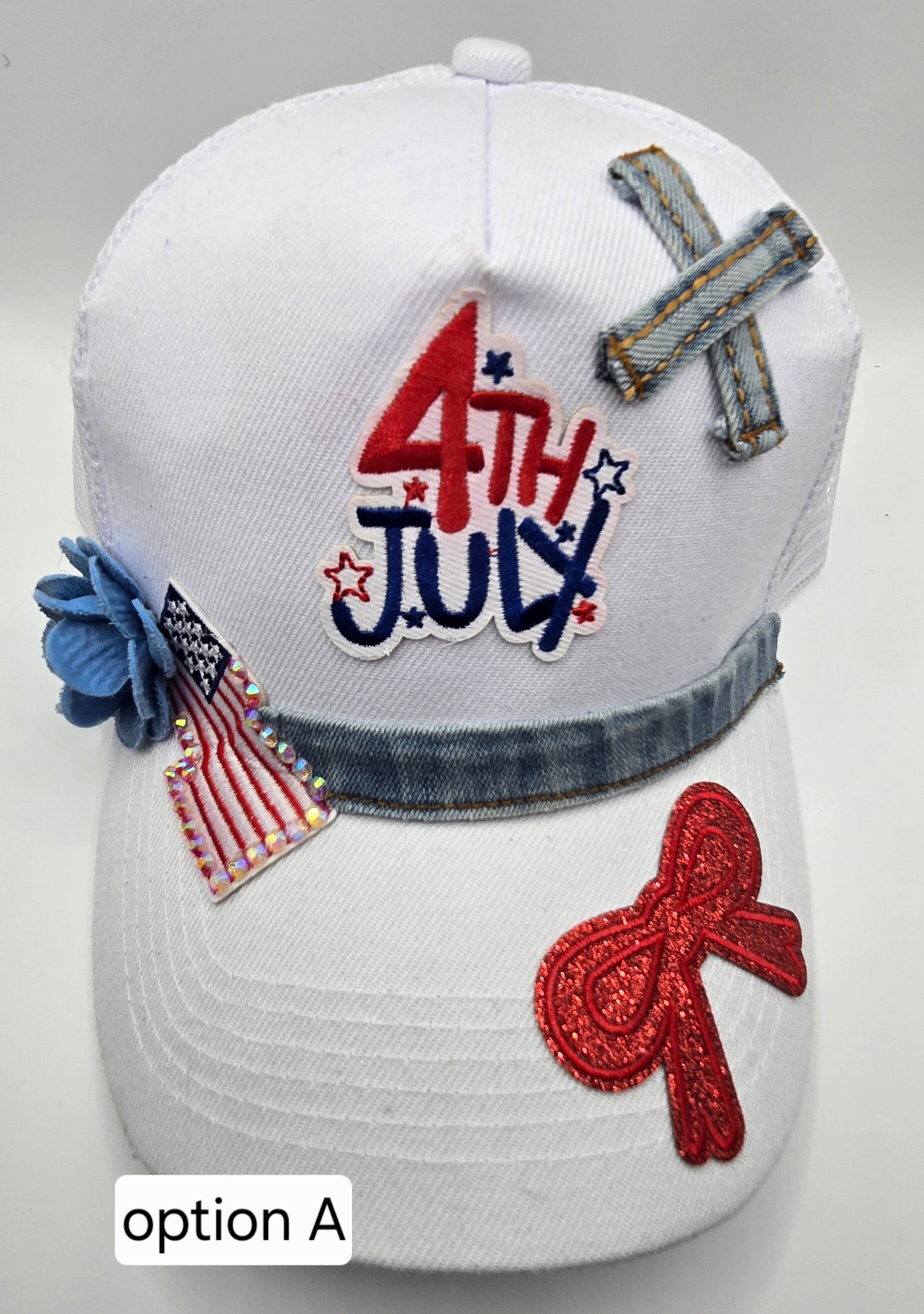 ​Patriotic Embellished Trucker Cap Collection – Custom 4th of July Style