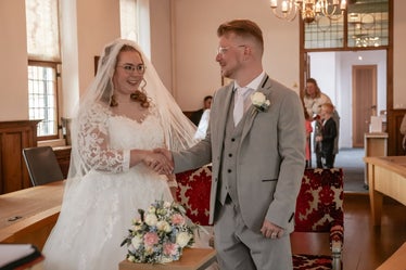 het ja woord bij de ceremonie hierna is vaak de meeste spanning ook weg