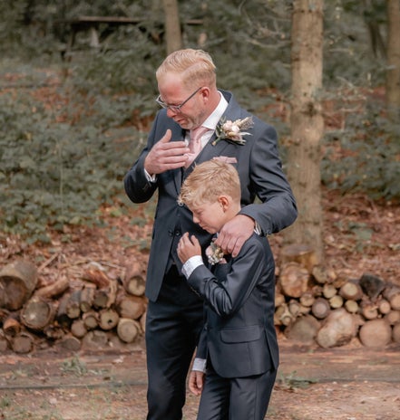 First-look-van-de-bruidegom-en-zijn-zoon