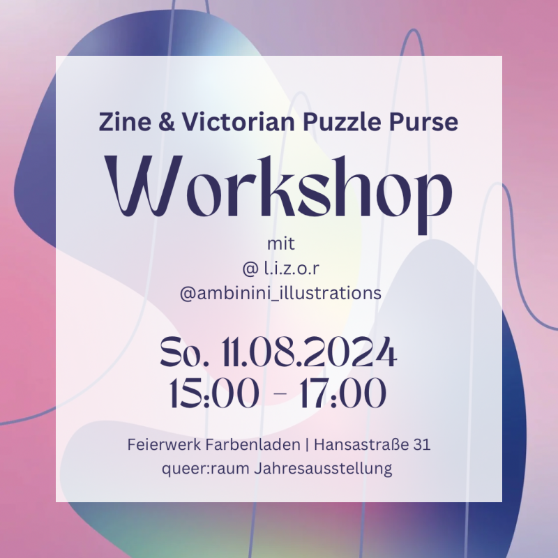 Zine Workshop queer:raumm im Farbenladen