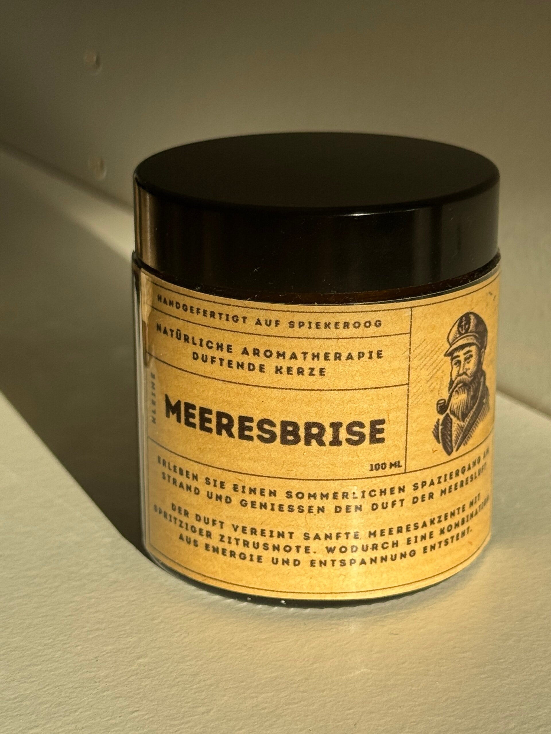 Meeresbriese - Duft Kerze aus Paraffinwachs in einem Schraub-Glas (verschiedene Größen)