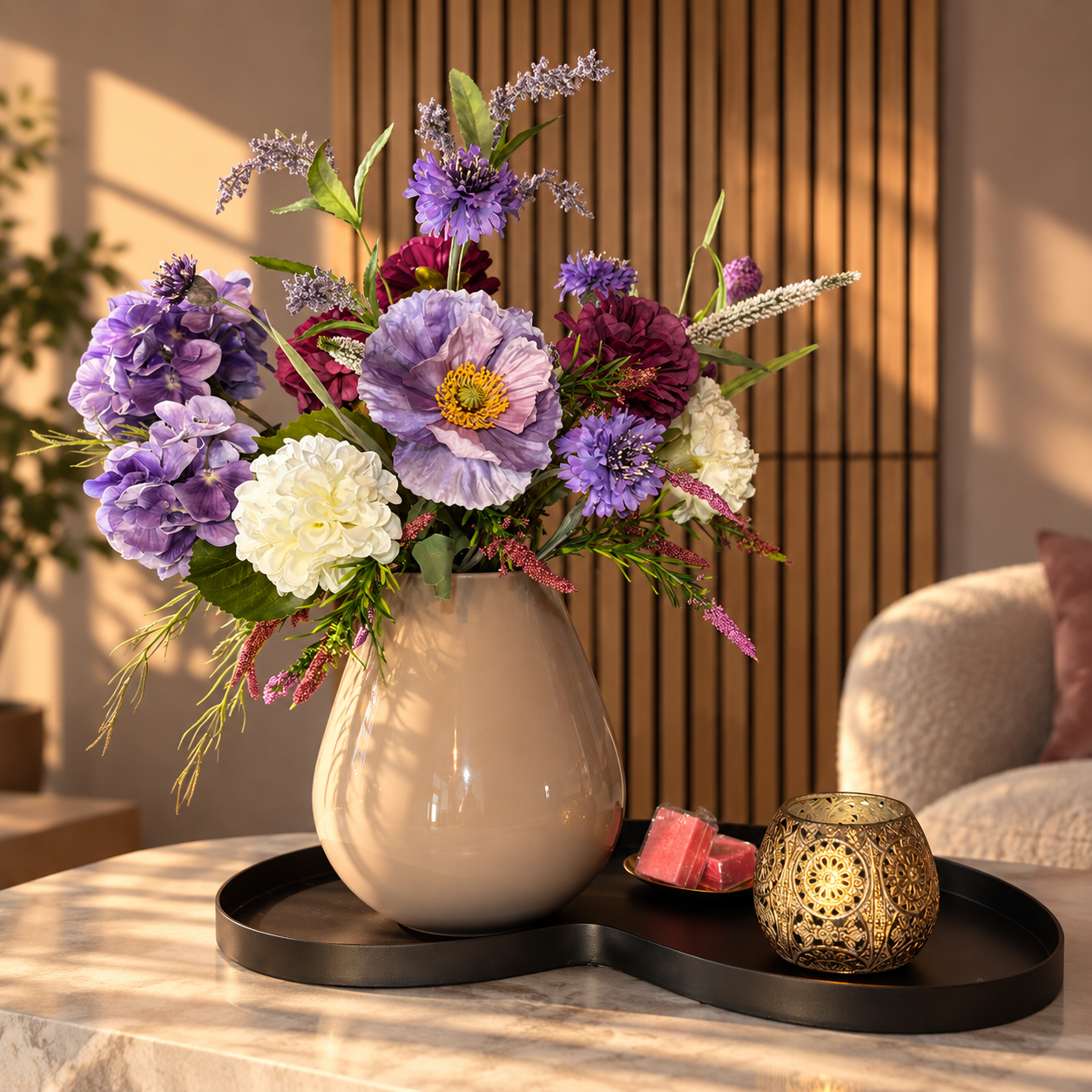 Purple Harmony – Compleet Tafeldecoratie Set
