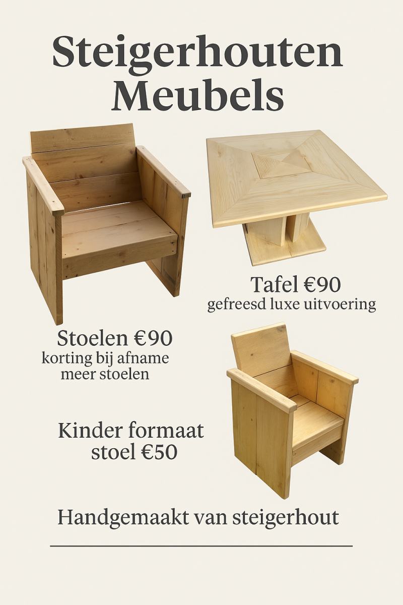 Steigerhouten meubels steigerhouten stoel steigerhouten tafel 