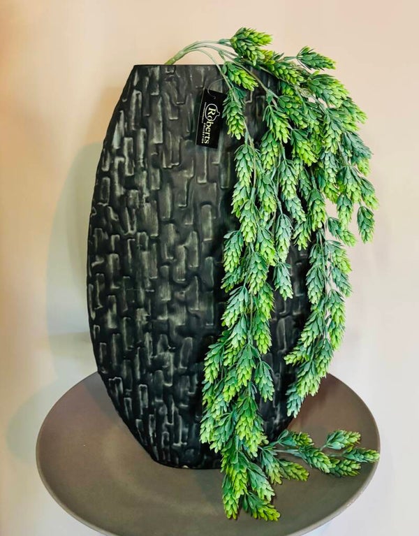 Vaas: Tula - zwart | 48,5cm. Hoog | Countryfield